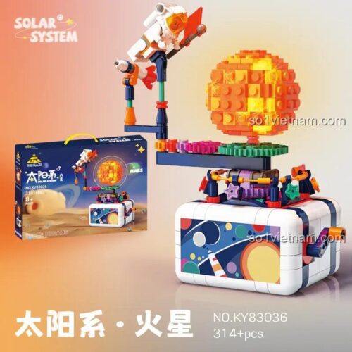 Mô hình Hệ Mặt Trời Sao Hỏa KAZI KY83036 lắp ráp