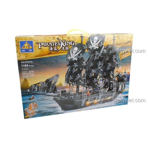 Hộp sản phẩm đồ chơi mô hình Tàu Ngọc Trai Đen KAZI KY87010, một lựa chọn giá tốt so với LEGO®.