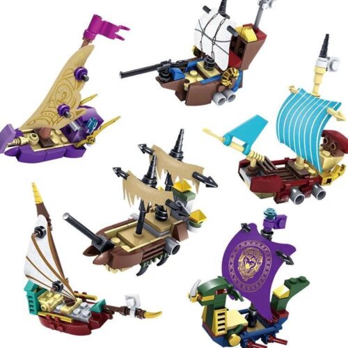 Bộ đồ chơi lắp ráp KAZI KY87024-3 Thuyền Biên Niên Sử Narnia 6 kiểu, đồ chơi phiêu lưu kỳ thú cho bé trai 6 tuổi, chất lượng cao, giá tốt