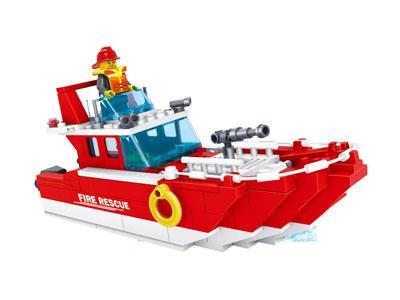 bộ lắp ráp Tàu cứu hỏa KAZI KY98204 cho bé trai 6 tuổi giá rẻ, một món đồ chơi mô hình hấp dẫn.