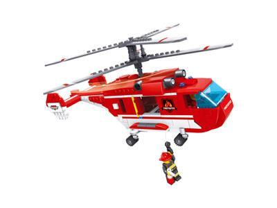 Bộ lắp ráp Trực thăng Vận tải Cứu hỏa KAZI KY98213 với 440 mảnh ghép, đồ chơi sáng tạo cho bé trai 6 tuổi, giá rẻ.