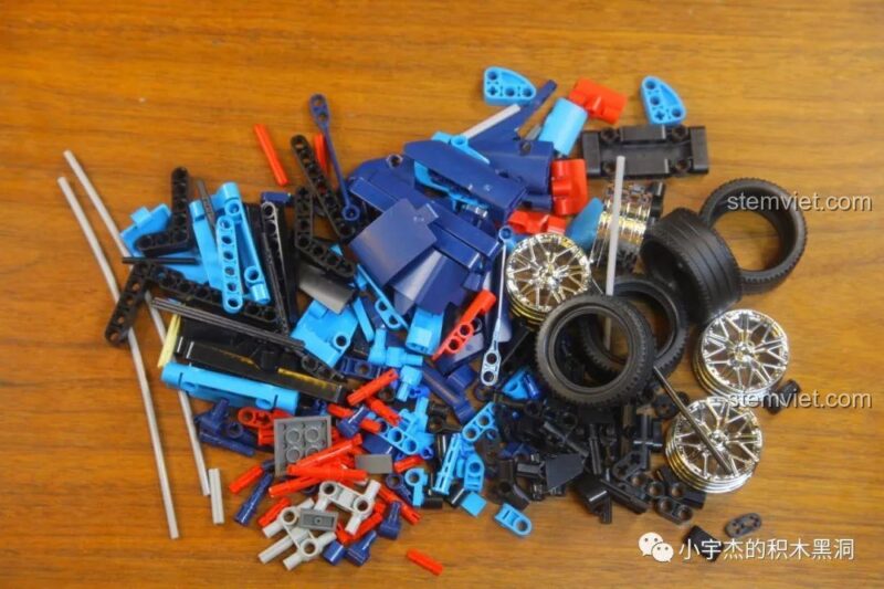 Mô hình đồ chơi mô hình Bugatti Vision Gran Turismo 10213 đã hoàn thiện phần thân vỏ, khoe trọn những đường cong sắc sảo.