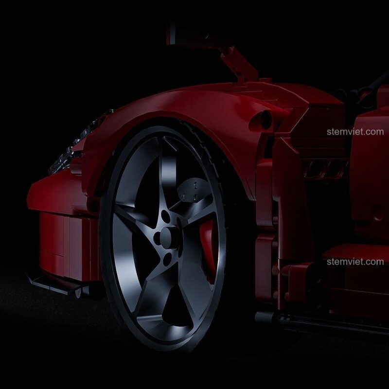 KBOX 10523 Siêu xe Ferrari Enzo với tính năng nâng hạ gầm điện tử, bộ lắp ráp đồ chơi mô hình cao cấp cho con trai 14 tuổi.