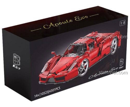 Chi tiết bánh xe của đồ chơi mô hình Ferrari Enzo KBOX 10523, thể hiện độ tinh xảo của bộ lắp ráp siêu xe Ferrari Enzo.