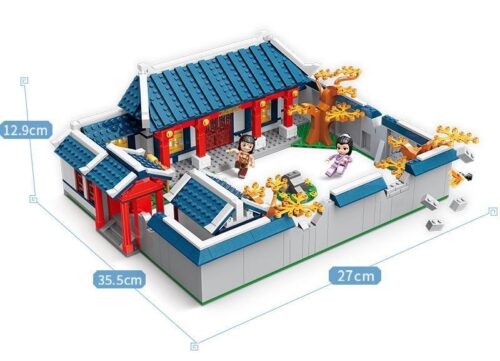 bộ lắp ghép Dinh thự Lý Phủ Keeppley C0106 tái hiện kiến trúc cổ phong, đồ chơi lắp ráp Nhà của Na Tra 717 mảnh ghép giúp bé trai và bé gái 6 tuổi phát triển tư duy, giá tốt