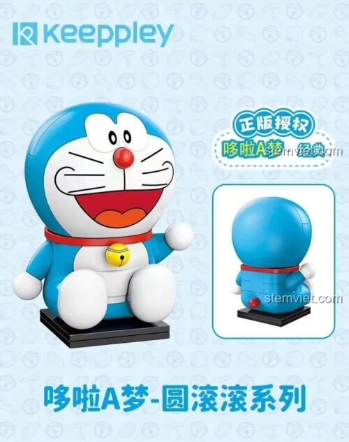 Hộp bộ đồ chơi Doraemon Keeppley K20411 chính hãng, đồ chơi lắp ráp cho bé 6 tuổi, chất lượng cao.