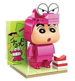 Mô hình Cậu Bé Bút Chì Shin-chan hóa trang cá sấu Keeppley K20608, đồ chơi lắp ráp cho bé trai 6 tuổi, giá tốt
