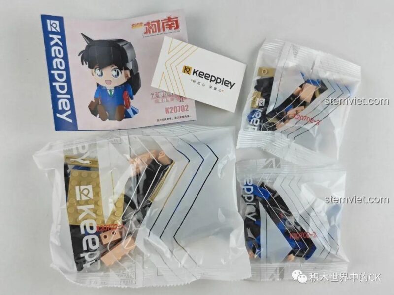 Ảnh review hộp bộ lắp ghép Mô hình Mouri Ran Keeppley K20702, đồ chơi mô hình nhân vật Mouri Ran Thám tử lừng danh Conan cho bé gái 8 tuổi, chất lượng cao, giá tốt.