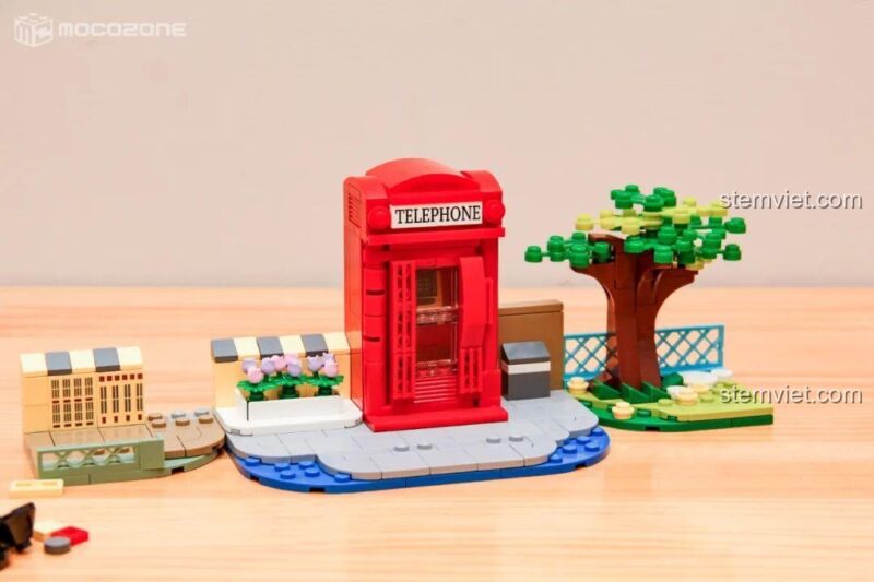 Chi tiết minifigure Kudo Shinichi và Mouri Ran trong đồ chơi mô hình Thám tử lừng danh Conan K20705, chất lượng cao, cho bé 8 tuổi.