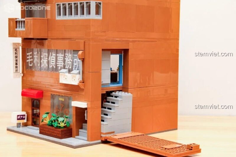 Chi tiết lắp ráp bộ đồ chơi Keeppley K20709 Văn phòng Thám tử Mori, đồ chơi mô hình cho bé trai 12 tuổi