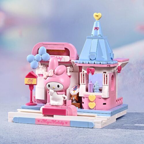 Bộ đồ chơi Nhà Kem My Melody Keeppley K20808 màu hồng xanh đáng yêu, phù hợp bé gái 6 tuổi, giá tốt.