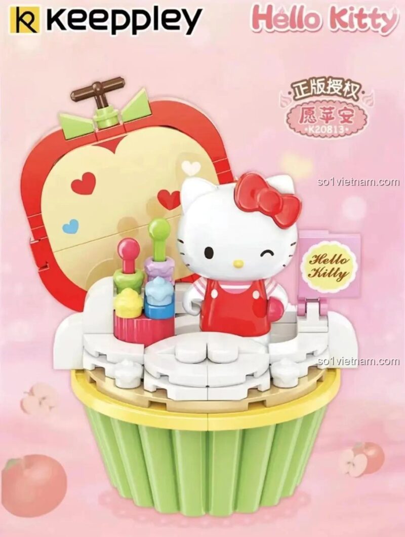 Hộp sản phẩm Hello Kitty 愿苹安 Keeppley K20813