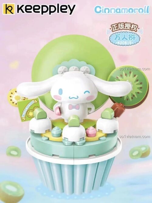 Hộp sản phẩm Keeppley K20815 Cinnamoroll Vạn Nhân Mễ, bộ đồ chơi lắp ghép dễ thương cho bé gái