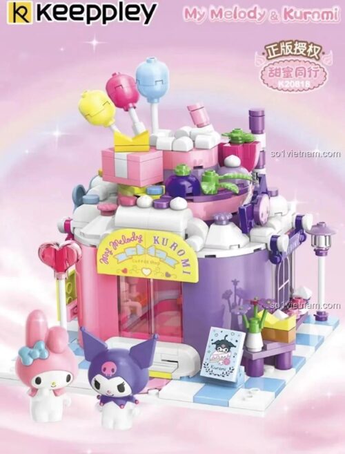 Hộp sản phẩm bộ lắp ghép Keeppley K20818 My Melody & Kuromi