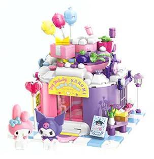 Mô hình tiệm bánh ngọt My Melody & Kuromi Keeppley K20818 với My Melody và Kuromi