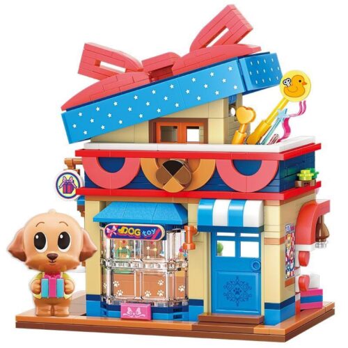 Bộ đồ chơi Ngôi nhà đồ chơi chú chó Teddy Keeppley K28011, hộp sản phẩm và mô hình hoàn chỉnh, phù hợp bé gái 6 tuổi, giá tốt.