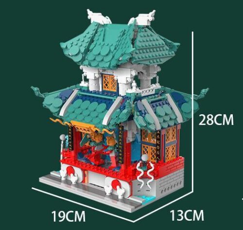 Bộ lắp ghép KeeYee World K86114 Vọng Quân Đình Hí Đài 1101 mảnh ghép, đồ chơi mô hình kiến trúc cổ cho bé 6 tuổi, giá tốt