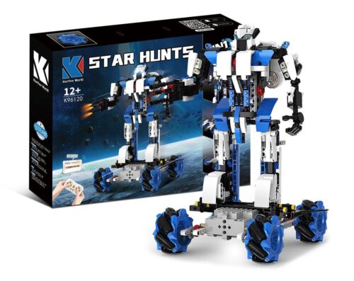 Bộ đồ chơi Robot Mecanum 4 trong 1 KeeYee World K96120 giá tốt, đồ chơi lắp ráp Robot điều khiển cho con trai 12 tuổi, chất lượng cao