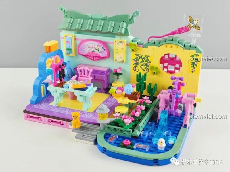 Đồ chơi mô hình ENLIGHTEN 33017, mô hình khuê các đã hoàn thiện phần mái