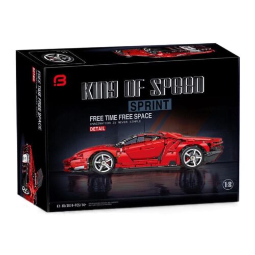 Bộ lắp ráp King of Speed K1-1B Lamborghini Centenario 1:8 Hypercar 3874 chi tiết, đồ chơi mô hình siêu xe cho con trai 14 tuổi, chất lượng cao, giá tốt