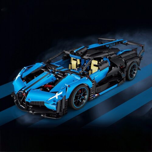 Bộ lắp ráp xe đua Lamborghini KIYUI K0035 màu xanh đen, mô hình siêu xe thể thao 540 chi tiết cho bé trai 6 tuổi, đồ chơi mô hình giá tốt.