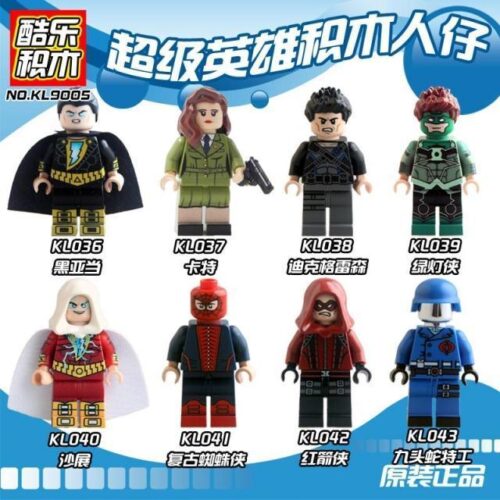 Bộ đồ chơi Minifigures Siêu Anh Hùng Kole Block KL9005 giá tốt cho bé trai 6 tuổi, bộ 8 minifigures siêu anh hùng chất lượng cao.