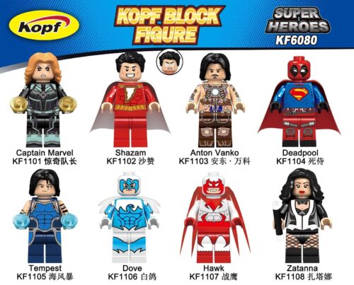 Minifigure Zatanna KF1108 của Kopf, đồ chơi mô hình nhân vật nữ phù thủy Zatanna từ DC Comics, giá rẻ cho bé gái 6 tuổi.
