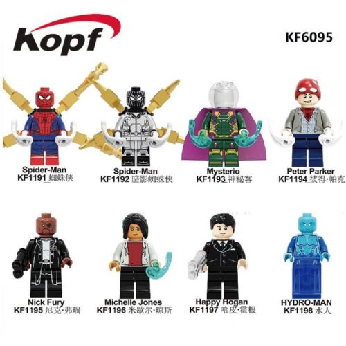 Minifigure Hydro-Man Kopf KF1198, đồ chơi mô hình nhân vật phản diện Spider-Man giá rẻ cho bé trai 6 tuổi.