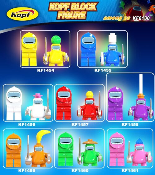 Bộ đồ chơi Kopf KF1461 Minifigure Among Us 8 nhân vật đa dạng, đồ chơi lắp ghép phi hành gia Among Us cho bé trai và bé gái 8 tuổi, giá tốt.