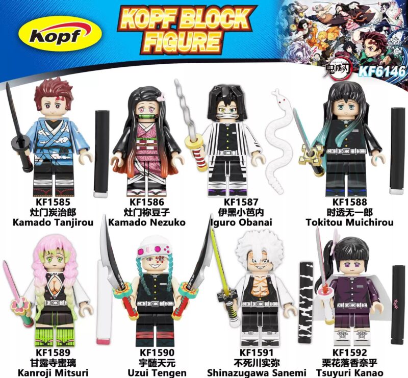 Bộ đồ chơi Kopf KF1589 Minifigure Kanroji Mitsuri Thanh Gươm Diệt Quỷ chất lượng cao cho bé gái 8 tuổi giá tốt