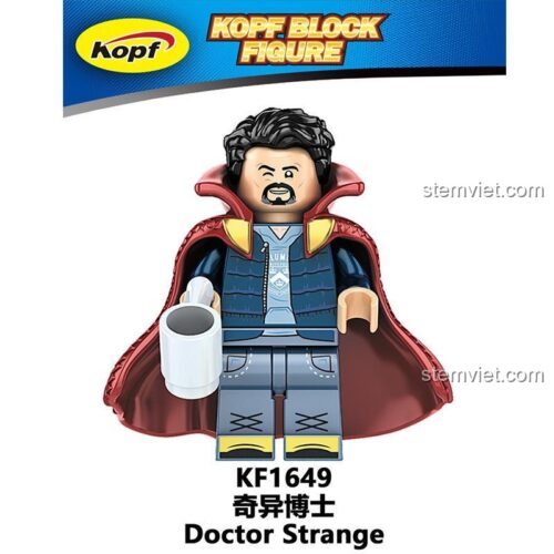 Minifigure Doctor Strange Kopf KF1649, đồ chơi mô hình chi tiết cao, phù hợp bé trai 6 tuổi, bộ sưu tập siêu anh hùng giá rẻ.