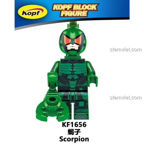 Đồ chơi mô hình Scorpion Kopf KF1656 chất lượng cao, minifigure phản diện Người Nhện cho bé trai 6 tuổi.