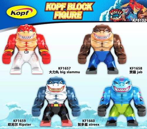 Bộ đồ chơi Kopf KF1658 Người Cá Mập Street Sharks chất lượng cao cho bé trai 6 tuổi, giá tốt