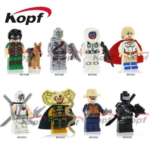 Bộ đồ chơi Minifigure G.I. Joe Kopf KF348, bộ 8 minifigure đặc nhiệm G.I. Joe tương thích LEGO® cho bé trai 6 tuổi, giá tốt.