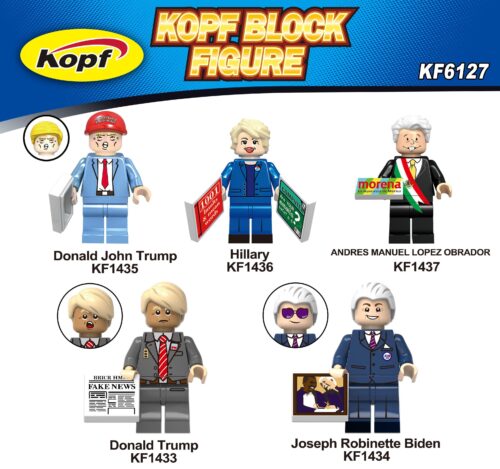 Bộ đồ chơi Minifigure Chính Trị Gia Kopf KF6127 giá tốt cho bé trai 6 tuổi, mô hình các chính trị gia nổi tiếng tương thích LEGO®.
