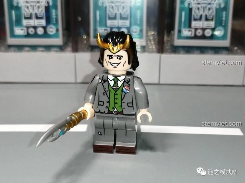 Minifigure Loki KF1556 Kopf KF6141 cùng quyền trượng ma thuật