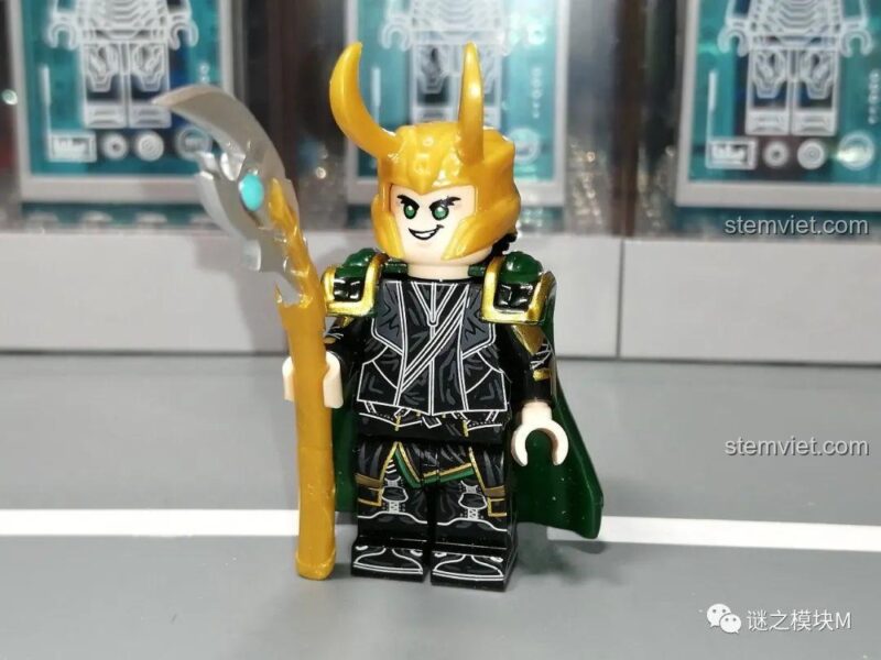 Minifigure Loki KF1549 Kopf KF6141 với trang phục chiến đấu