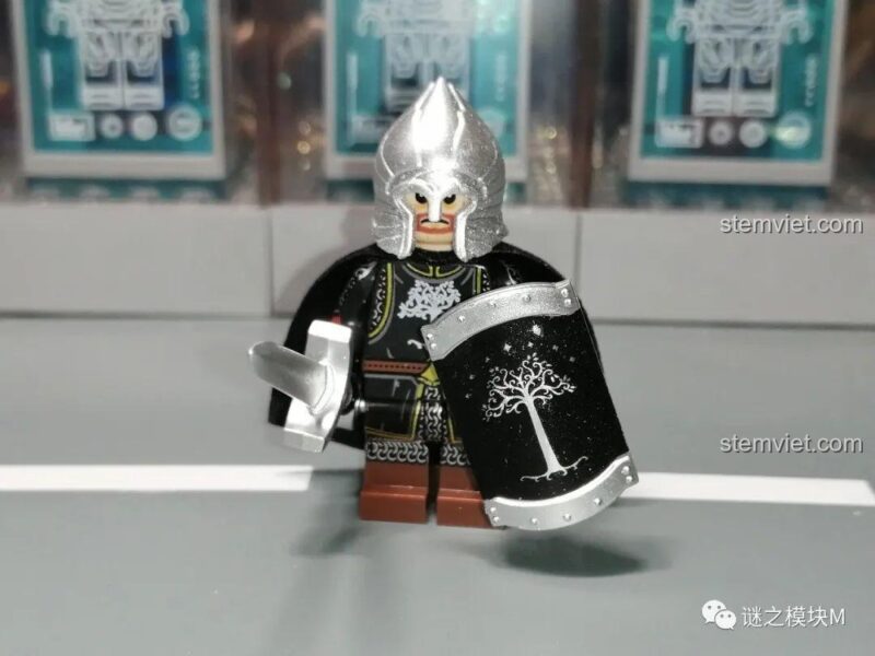 Minifigure lính Gondor khinh giáp KORUIT KT1014 với vũ khí, đồ chơi mô hình Chiến binh Gondor.