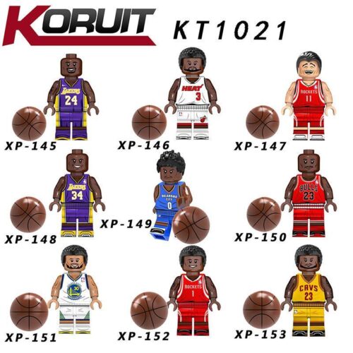 Bộ đồ chơi Minifigure Ngôi Sao Bóng Rổ KORUIT KT1021, đồ chơi lắp ghép Cầu thủ bóng rổ cho bé trai 6 tuổi, bộ xếp hình Minifigure bóng rổ giá tốt.