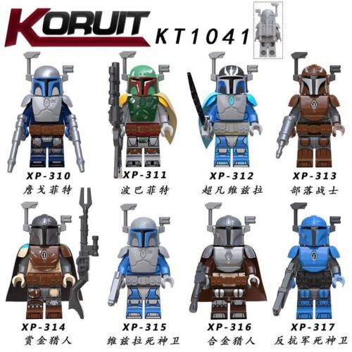 Bộ đồ chơi Minifigure Mandalorian Star Wars KORUIT KT1041 chất lượng cao cho bé trai 6 tuổi, giá tốt.