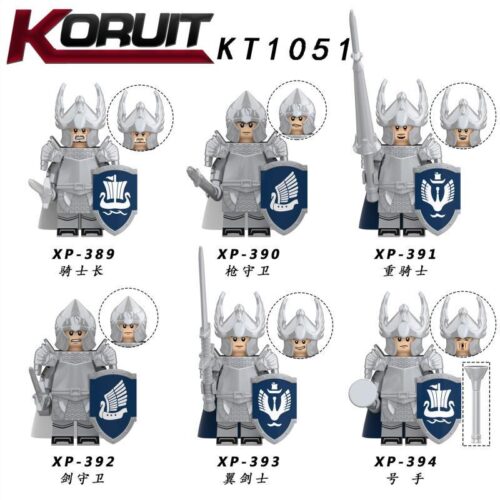 Bộ đồ chơi Hiệp Sĩ Thiên Nga Dol Amroth KORUIT KT1051, bộ 6 minifigure chất lượng cao, phù hợp bé trai 8 tuổi, giá tốt.