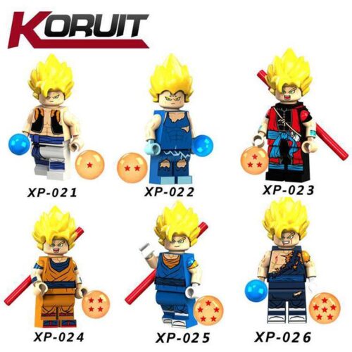 Minifigure KORUIT XP-022 Majin Vegeta Super Saiyan từ Dragon Ball, đồ chơi mô hình Majin Vegeta giá rẻ cho bé trai 6 tuổi.