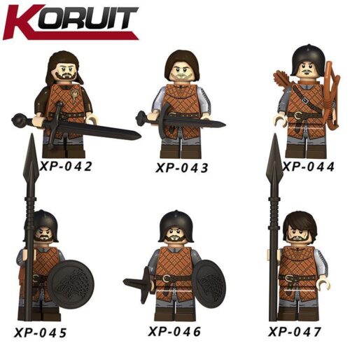Minifigure Eddard Stark (XP-042) từ KORUIT, đồ chơi mô hình chi tiết cao cho bé trai 8 tuổi, tương thích LEGO®, tái hiện nhân vật Trò chơi vương quyền với giá tốt.