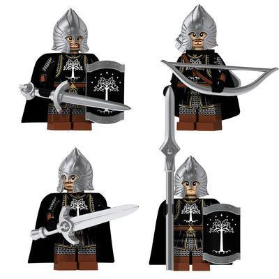 Bộ đồ chơi mô hình Lính Gondor Koruit XP-106 chất lượng cao, bộ 4 minifigure lính Gondor cho bé trai 6 tuổi, giá tốt
