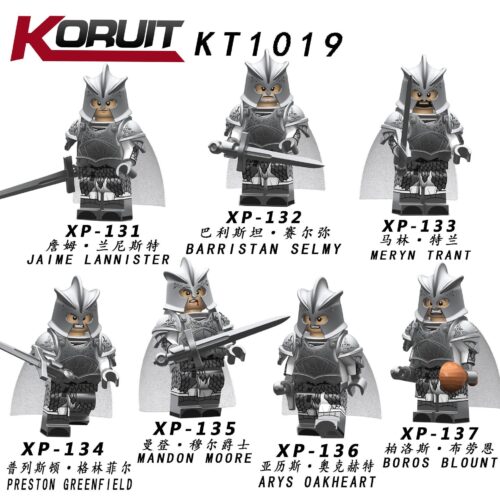 Minifigure Koruit XP-132 Barristan Selmy, nhân vật Vệ Vương trong Game of Thrones, đồ chơi mô hình cho con trai 13 tuổi.