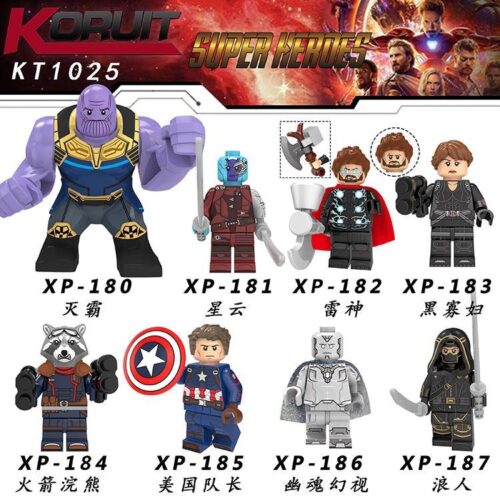 Đồ chơi mô hình Minifigure Thor KORUIT XP-182 trong phim Avengers Endgame, món quà giá rẻ cho bé trai 6 tuổi.