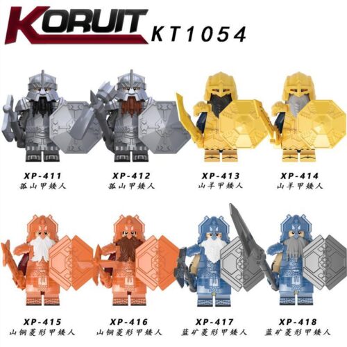 8 mẫu minifigure Dwarf Warrior KORUIT XP-411