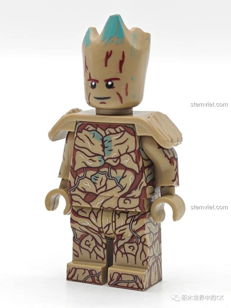Cận cảnh minifigure Groot (XP-535) trong bộ sưu tập Vệ Binh Dải Ngân Hà 3 của KORUIT.