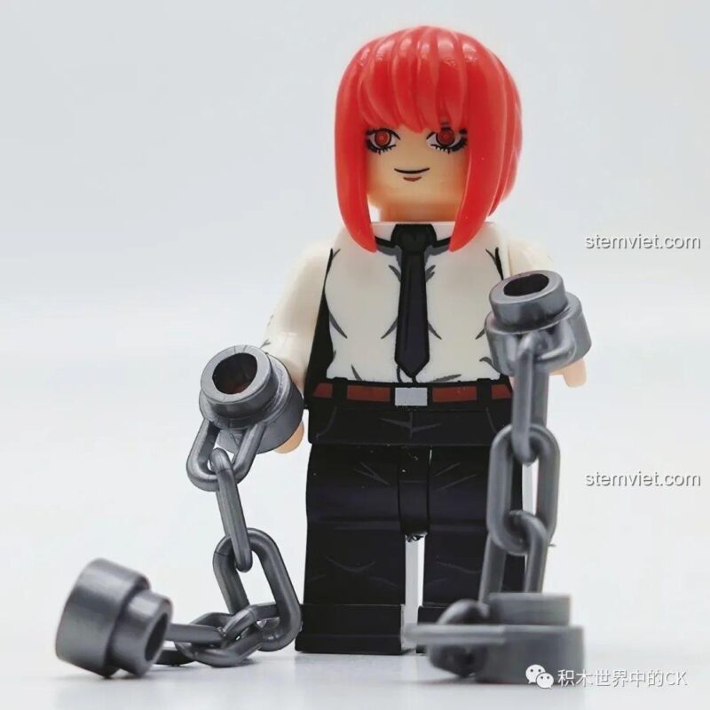Minifigure Denji XP-506 nhìn từ bên cạnh.