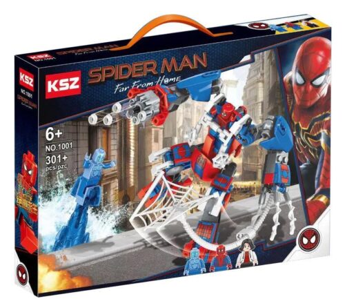 Bộ lắp ghép Người Nhện Mech KSZ 1001 giá rẻ, đồ chơi mô hình Robot Người Nhện có khớp cử động linh hoạt cho bé trai 6 tuổi, chất lượng cao.